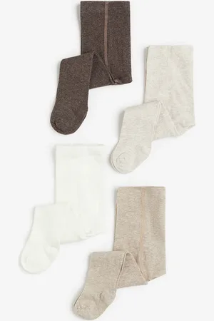 H&M 4er-Pack Feinstrick-Strumpfhosen - Weiß - Kinder
