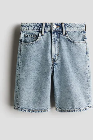 H&M Jeansshorts in Loose Fit - Blau - Kinder
