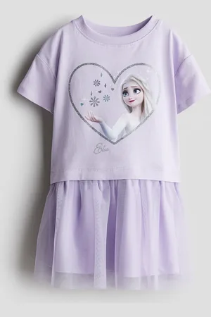 H&M Tüllkleid mit Motivprint - Lila - Kinder