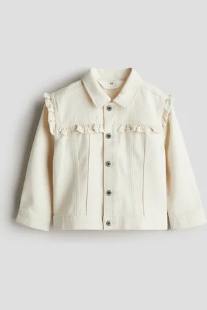 H&M Twilljacke mit Volants - Weiß - Kinder
