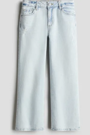 H&M Baggy Fit Bootcut Leg Jeans - Blau - Kinder