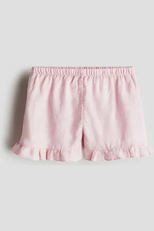 H&M Leinenshorts mit Volants - Rosa - Kinder