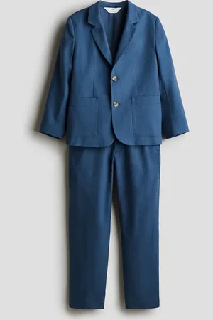 H&M Anzug aus Leinenmix - Blau - Kinder