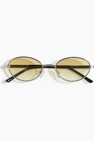 H&M Ovale Sonnenbrille - Gelb - Damen