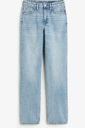 H&M Straight High Jeans - Blau - Damen