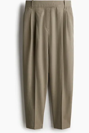 H&M Twillhose im Tapered-Schnitt - Grün - Damen