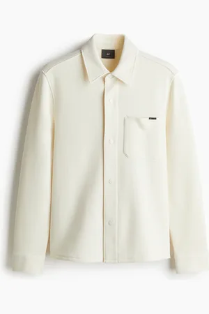 H&M Shacket in Regular Fit - Weiß - Herren