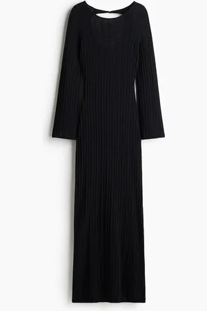 H&M Rückenfreies Kleid in Pointellestrick - - Damen