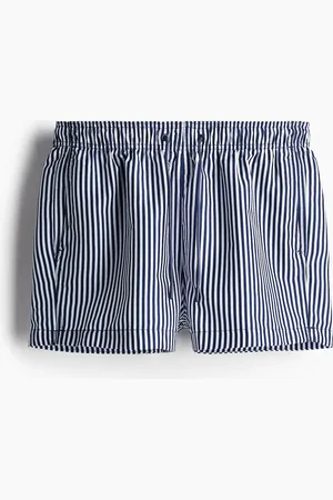 H&M Gemusterte Badeshorts - Blau - Herren