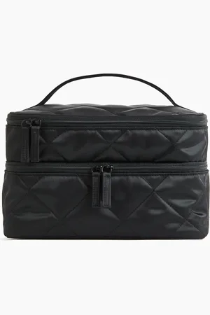 H&M Große Kulturtasche mit zwei Böden - Schwarz - Beauty