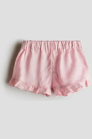 H&M Leinenshorts mit Volants - Rosa - Kinder