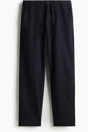 H&M Hose aus Leinenmix in Regular Fit - Blau - Herren
