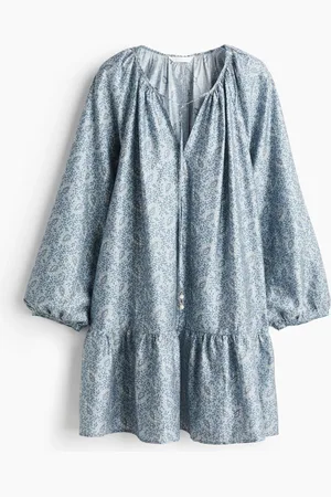H&M Kleid mit Bindedetail - - Damen