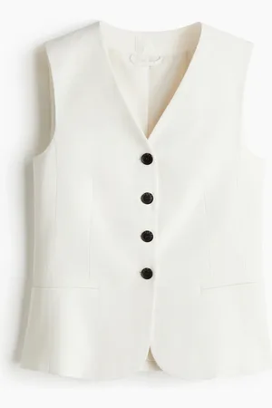 H&M Anzugweste - Weiß - Damen