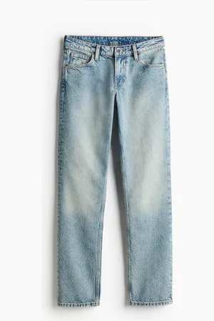 H&M Straight Low Jeans - Blau - Damen