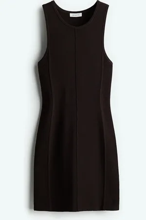 H&M Kleid mit Rückenausschnitt - Braun - Damen