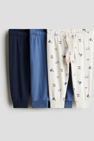 H&M 3-Pack Joggpants aus Baumwolljersey - Blau - Kinder