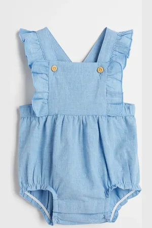 H&M Latzshorts aus Baumwolle - Blau - Kinder