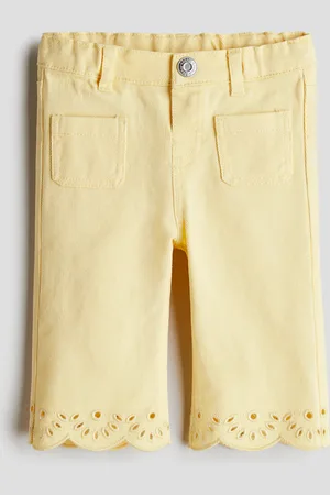 H&M Ausgestellte Hose aus Baumwolltwill - Gelb - Kinder