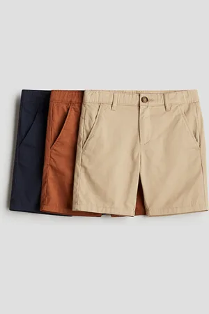 H&M 3er-Pack Chinoshorts aus Baumwolle - Blau - Kinder
