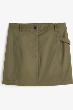 H&M Minirock im Cargolook - Grün - Damen