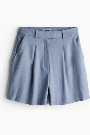 H&M Shorts aus Leinenmix - Blau - Damen