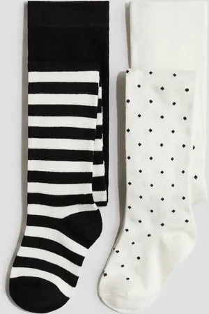 H&M 2-Pack Feinstrick-Strumpfhosen - Weiß - Kinder