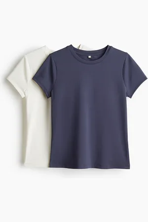 H&M 2er-Pack Sportshirts mit DryMove - Blau - Kinder