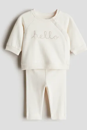H&M 2-teiliges Baumwollset - Weiß - Kinder