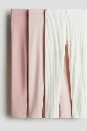 H&M 3er-Pack Jerseyleggings - Rosa - Kinder
