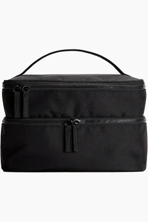H&M Große Kulturtasche mit zwei Böden - Schwarz - Beauty