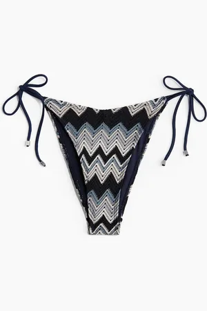H&M Crochettie Side Brief - Blau - Damen