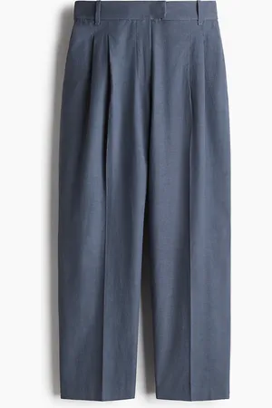 H&M Twillhose im Tapered-Schnitt - Blau - Damen