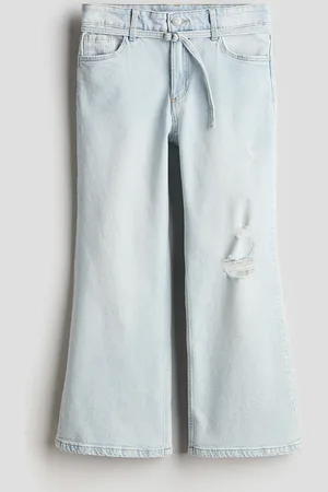 H&M Baggy Fit Bootcut Leg Jeans - Türkis - Kinder