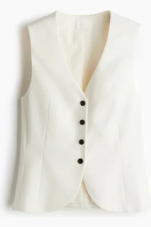H&M Anzugweste - Weiß - Damen