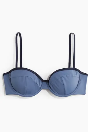 H&M Bikinitop mit Bügel - Blau - Damen