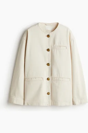 H&M Twilljacke - Weiß - Damen