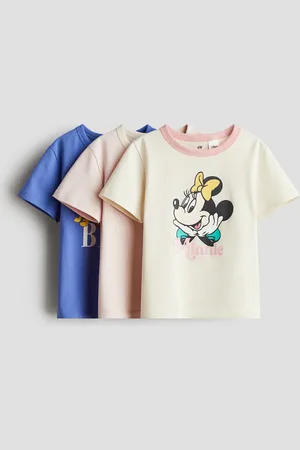 H&M 3er-Pack Shirts mit Druck - Rosa - Kinder