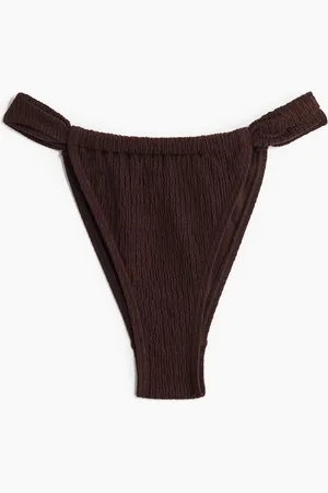 H&M Texturedtanga Brief - Braun - Damen