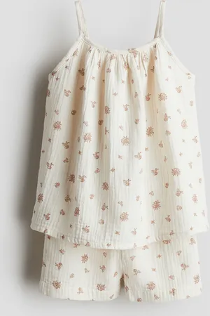 H&M Zweiteiler aus Baumwollmusselin - Weiß - Kinder