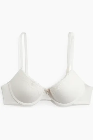 H&M Demi-Push-up-BH aus Baumwolle - Weiß - Damen