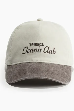 H&M Twillcap mit Motivstickerei - Braun - Damen