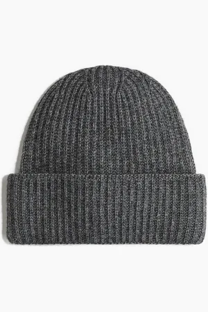 H&M Gerippte Mütze aus Wollmix - - Herren