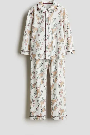 H&M Bedruckter Baumwollpyjama - Weiß - Kinder