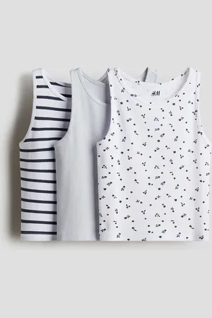 H&M 3er-Pack Baumwoll-Tanktops - Blau - Kinder