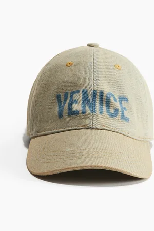H&M Cap mit Worn-Details - Türkis - Herren