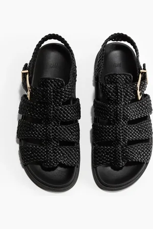 H&M Sandalen mit Flechtriemen - - Damen