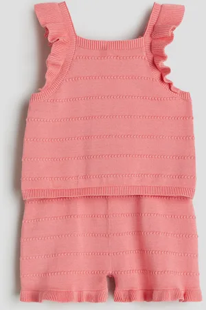 H&M 2-teiliges Strick-Ensemble - Rosa - Kinder