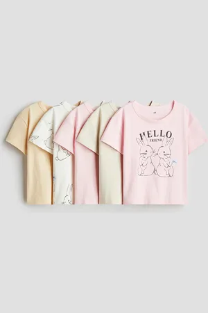 H&M 5er-Pack Baumwoll-T-Shirts - Rosa - Kinder