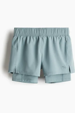H&M Doppellagige Laufshorts mit DryMove - Türkis - Kinder